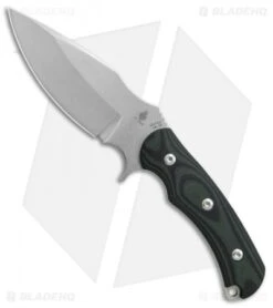 Kizer Willumsen Super Bad Drop Point Fixed Blade Black/Green (4.75" SW) Ki1017A2