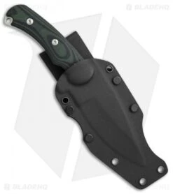 Kizer Willumsen Super Bad Drop Point Fixed Blade Black/Green (4.75" SW) Ki1017A2 -Knife Sale Shop Kizer Willumsen Super Bad dp black green sw BHQ 71475 er sheath