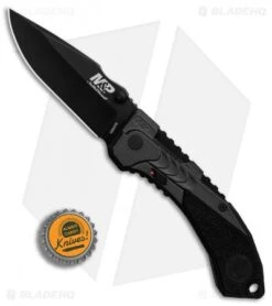 M&P M2.0 Clip Point Spring Assisted Knife Black (3.6" Black)1084316 -Knife Sale Shop M P M2 Clip Point Black Black BHQ 80732 er bottlecap