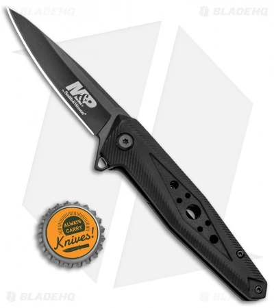M&P U.G. Liner Lock Knife Black Rubber (2.75" Black) 1100074 6 M&P U.G. Liner Lock Knife Black Rubber (2.75" Black) 1100074 - Image 4