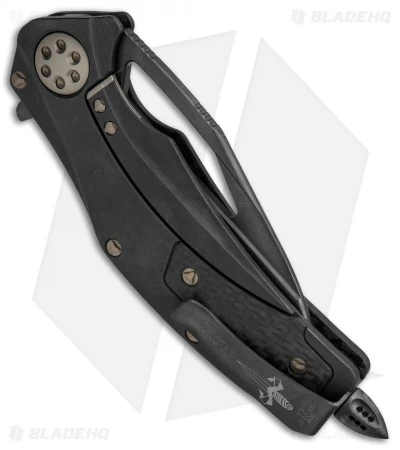 Marfione Custom Matrix-R Flipper Knife Carbon Fiber (3.75" DLC Apocalyptic) 5 Marfione Custom Matrix-R Flipper Knife Carbon Fiber (3.75" DLC Apocalyptic) - Image 3