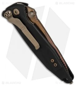Marfione Custom Socom Elite T/E Knife Stingray Inlay + Bronze HW (Razorwire Dam) -Knife Sale Shop Marfione Custom Socom Elite TE Stingray Inlay Bronze HW Razorwire Dam BHQ 83095 er side