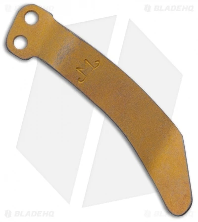 Maverick Customs Titanium Microtech Stitch Pocket Clip - Yellow Titanium 3 Maverick Customs Titanium Microtech Stitch Pocket Clip - Yellow Titanium