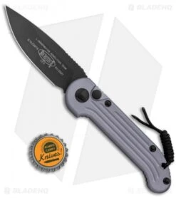 Microtech LUDT Automatic Knife Gray (3.4" Black) 135-1GY -Knife Sale Shop Microtech LUDT Auto Gray Black 135 1GY BHQ 49077 jr bottlecap