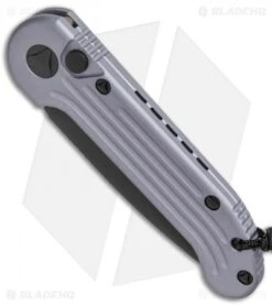 Microtech LUDT Automatic Knife Gray (3.4" Black) 135-1GY -Knife Sale Shop Microtech LUDT Auto Gray Black 135 1GY BHQ 49077 jr spine