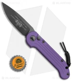 Microtech LUDT Automatic Knife Purple (3.4" Black) 135-1PU -Knife Sale Shop Microtech LUDT Prpl Black 135 1PU BHQ 69021 jr bottlecap 1