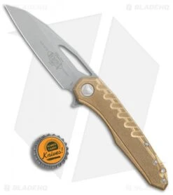 Microtech Sigil MK6 Frame Lock Knife Brass (3.75" Apocalyptic) -Knife Sale Shop Microtech Sigil MK6 Brass Apocalyptic BHQ 77446 jr bottlecap