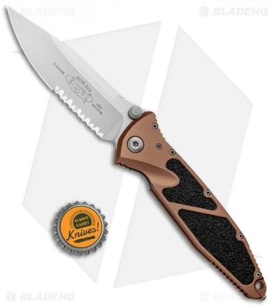 Microtech Socom Elite Manual Knife Tan (4" Stonewash Serr) 160-11TA 6 Microtech Socom Elite Manual Knife Tan (4" Stonewash Serr) 160-11TA - Image 4
