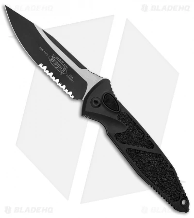 Microtech Socom Elite S/E-Auto Black Tactical Partial Serrated 160A-2T 3 Microtech Socom Elite S/E-Auto Black Tactical Partial Serrated 160A-2T