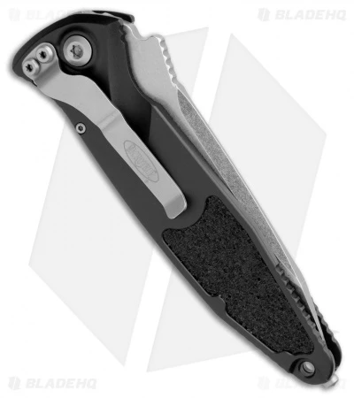Microtech Socom Elite T/E Automatic Knife Black (4" Stonewash Serr) 161A-11 5 Microtech Socom Elite T/E Automatic Knife Black (4" Stonewash Serr) 161A-11 - Image 3