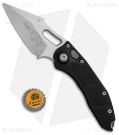 Microtech Stitch Automatic Knife Black (3.75" Stonewash) 169-10 -Knife Sale Shop Microtech Stitch Black SW 169 10 BHQ 71981 jr bottlecap 1