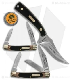 Old Timer Limited Edition 3-Piece Gift Set Fixed/Folders Black W/ Tin -Knife Sale Shop Old Timer 3 Piece Fixed Folders Saw Cut Handles Satin BHQ 123469 jr bottlecap