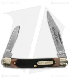 Old Timer Limited Edition 3-Piece Gift Set Fixed/Folders Black W/ Tin -Knife Sale Shop Old Timer 3 Piece Fixed Folders Saw Cut Handles Satin BHQ 123469 jr folding 2