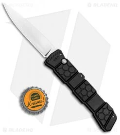 Piranha 21 Tactical Automatic Knife Black (3.375" Mirror) P-21BK -Knife Sale Shop Piranha 21 Tactical Auto Black Mirror P 21BK BHQ 92497 jr bottlecap
