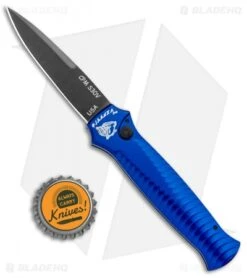 Piranha Mini-Guard Blue Tactical Automatic Knife (2.9" Black Plain) -Knife Sale Shop Piranha Mini Guard Blue Tactical Auto Black BHQ 0700 jr bottlecap