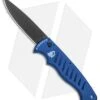 Piranha P-1 Pocket Automatic Knife Blue Tactical (3.2" Black) -Knife Sale Shop Piranha P 1 Pocket Auto Blue Tactical Black BHQ 1103 jr