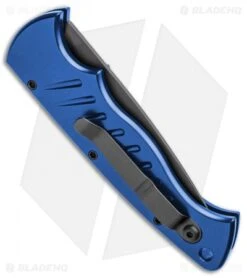 Piranha P-1 Pocket Automatic Knife Blue Tactical (3.2" Black) 8 Piranha P-1 Pocket Automatic Knife Blue Tactical (3.2" Black) -Knife Sale Shop Piranha P 1 Pocket Auto Blue Tactical Black BHQ 1103 jr side