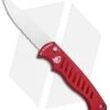 Piranha Red P-1 Pocket Automatic Knife (3.2" Mirror Serr) 2 Piranha Red P-1 Pocket Automatic Knife (3.2" Mirror Serr) -Knife Sale Shop Piranha P 1 Pocket Auto Red Mirror Serr BHQ 0012 jr