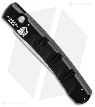 Piranha Virus Automatic Knife Black (3.25" Mirror) 4 Piranha Virus Automatic Knife Black (3.25" Mirror) - Image 2