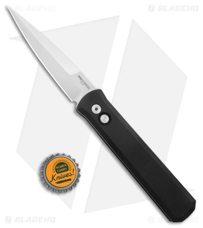 Pro-Tech Godfather Automatic Knife Solid Black (4" Satin) 921-Satin 6 Pro-Tech Godfather Automatic Knife Solid Black (4" Satin) 921-Satin - Image 4