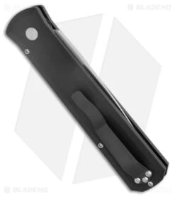 Pro-Tech Godfather Automatic Knife Solid Black (4" Satin) 921-Satin 8 Pro-Tech Godfather Automatic Knife Solid Black (4" Satin) 921-Satin -Knife Sale Shop Pro Tech Godfather Auto Solid Black Satin BHQ 1811 jr side