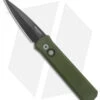 Pro-Tech Godson Automatic Knife Green (3.15" Black) 721-Green 1 Pro-Tech Godson Automatic Knife Green (3.15" Black) 721-Green -Knife Sale Shop Pro Tech Godson Auto Green Black 721 Green BHQ 139792 jr