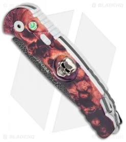Pro-Tech TR-5 Skull Tactical Response Auto Knife Red Skulls (3.25" Damascus) 7 Pro-Tech TR-5 Skull Tactical Response Auto Knife Red Skulls (3.25" Damascus) -Knife Sale Shop Protech TR 5 Skull Tactical Response Auto Red Skulls Damascus BHQ 107362 jr spine