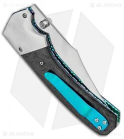 Rainy & Cory Vallotton Freedom Fighter D/A Automatic Knife Carbon Fiber #10 -Knife Sale Shop Rainy and Cory Vallotton Freedom Fighter DA Auto CF 10 BHQ 92836 jr side