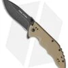 Real Steel E77 Liner Lock Knife Tan G-10 (3.25" Black Stonewash)