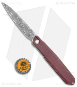 Real Steel G5 Metamorph Knife Liner Lock Red Micarta (3.5" Balbachdamast) -Knife Sale Shop Real Steel G5 Ultra Metamorph LL Red Micarta Balbach Damasteel BHQ 119719 jr bottlecap