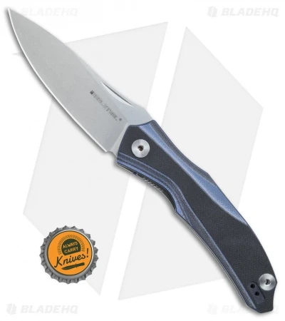 Real Steel Knives Horus Free Liner Lock Knife Black/Blue G-10 (3.6" SW) 7434 6 Real Steel Knives Horus Free Liner Lock Knife Black/Blue G-10 (3.6" SW) 7434 - Image 4