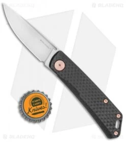 Real Steel LUNA Premium Slip Joint Knife Carbon Fiber (2.75" Satin S35VN) -Knife Sale Shop Real Steel LUNA Premium CF Copper HW RS7005 BHQ 111855 jr bottlecap