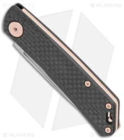 Real Steel LUNA Premium Slip Joint Knife Carbon Fiber (2.75" Satin S35VN) -Knife Sale Shop Real Steel LUNA Premium CF Copper HW RS7005 BHQ 111855 jr spine