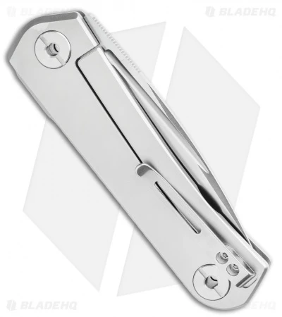 Real Steel Phasma Frame Lock Knife Stainless Steel Groove (3.25" Satin D2) 5 Real Steel Phasma Frame Lock Knife Stainless Steel Groove (3.25" Satin D2) - Image 3