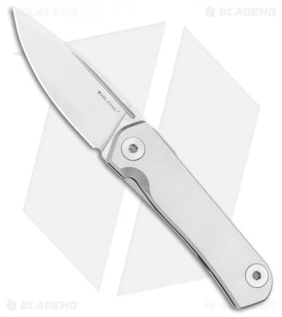 Real Steel Phasma Frame Lock Knife Stainless Steel Groove (3.25" Satin D2) 3 Real Steel Phasma Frame Lock Knife Stainless Steel Groove (3.25" Satin D2)