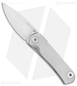 Real Steel Phasma Frame Lock Knife Stainless Steel Thumb Stud (3.25" Satin D2)