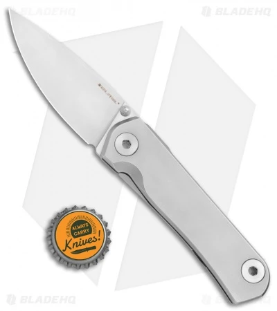 Real Steel Phasma Frame Lock Knife Stainless Steel Thumb Stud (3.25" Satin D2) 6 Real Steel Phasma Frame Lock Knife Stainless Steel Thumb Stud (3.25" Satin D2) - Image 4