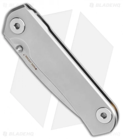 Real Steel Phasma Frame Lock Knife Stainless Steel Thumb Stud (3.25" Satin D2) 4 Real Steel Phasma Frame Lock Knife Stainless Steel Thumb Stud (3.25" Satin D2) - Image 2