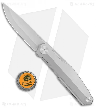 Real Steel S3 Puukko Flipper Frame Lock Knife Titanium (3.5" Bead Blast) 9521 6 Real Steel S3 Puukko Flipper Frame Lock Knife Titanium (3.5" Bead Blast) 9521 - Image 4