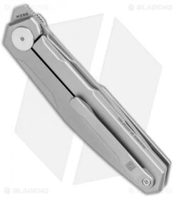 Real Steel S3 Puukko Flipper Frame Lock Knife Titanium (3.5" Bead Blast) 9521 8 Real Steel S3 Puukko Flipper Frame Lock Knife Titanium (3.5" Bead Blast) 9521 -Knife Sale Shop Real Steel S3 Puuko FL Ti BB RS9521 BHQ 77257 jr side