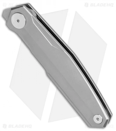 Real Steel S3 Puukko Flipper Frame Lock Knife Titanium (3.5" Bead Blast) 9521 4 Real Steel S3 Puukko Flipper Frame Lock Knife Titanium (3.5" Bead Blast) 9521 - Image 2