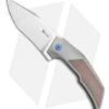 Reate Knives Reate Bharucha T3000 Frame Lock Brown Micarta/Ti Blue Screws (3" Satin) -Knife Sale Shop Reate Bharucha T3000 Frame Lock Brown Micarta Ti Blue Screws 3in Satin BHQ 115096 LS