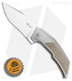 Reate Knives Reate Bharucha T3000 Frame Lock Green Micarta/Ti Beadblast Screws (3" Satin) -Knife Sale Shop Reate Bharucha T3000 Frame Lock Green Micarta Ti Beadblast Screws 3in Satin BHQ 115097 LS Bottlecap