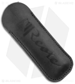 Reate Knives Reate EXO Double Edge Gravity Knife Titanium/Amber Ultem (3.75" Satin/SW ELMAX) -Knife Sale Shop Reate EXO DE Gravity Knife Ti Amber Ultem Satin BHQ 142274 jr sheath