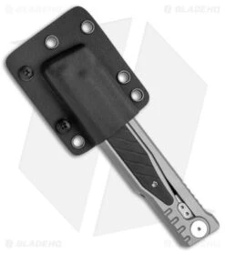 Reate Knives Reate EXO Gravity Tanto Knife Titanium/Black G-10 (3.75" Two Tone PVD) -Knife Sale Shop Reate EXO Gravity Tanto Ti Black G 10 PVD BHQ 142281 jr sheath