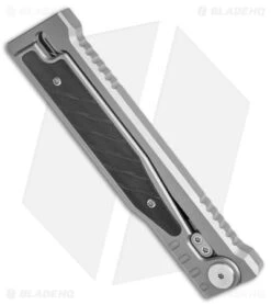 Reate Knives Reate EXO Gravity Tanto Knife Titanium/Black G-10 (3.75" Two Tone PVD) -Knife Sale Shop Reate EXO Gravity Tanto Ti Black G 10 PVD BHQ 142281 jr side