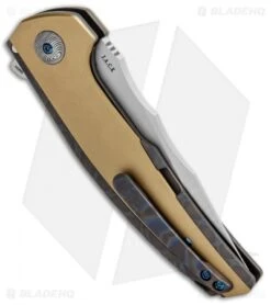 Reate Knives Reate J.A.C.K. Integral Knife Flame Titanium/Brass (3.94" Satin) -Knife Sale Shop Reate J.A.C.K. Integral Flame Ti Brass Satin BHQ 87842 jr side