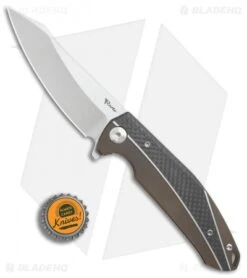 Reate Knives Reate K-1 Frame Lock Flipper Knife Carbon Fiber/Bronze Ti (3.8" Stonewash) 9 Reate Knives Reate K-1 Frame Lock Flipper Knife Carbon Fiber/Bronze Ti (3.8" Stonewash) -Knife Sale Shop Reate K 1 cf bronze ti sw BHQ 74961 er bottlecap
