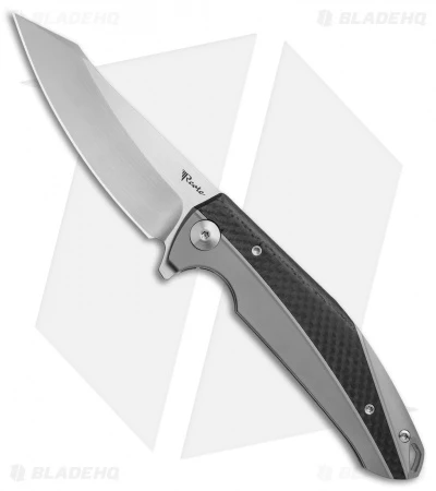 Reate Knives Reate K-1 Frame Lock Flipper Knife Carbon Fiber/Titanium (3.8" Hand Satin) 3 Reate Knives Reate K-1 Frame Lock Flipper Knife Carbon Fiber/Titanium (3.8" Hand Satin)