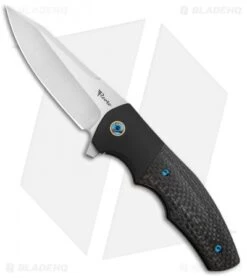 Reate Knives Reate Kirby Lambert Crossroads Liner Lock Knife Black Ti/CF (3.54" Satin)